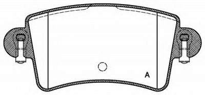 OPEN PARTS bpa083300 -  Комплект тормозных колодок, дисковый тормоз